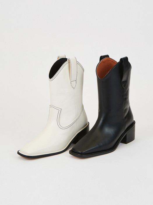 Half Western Boots (2color)