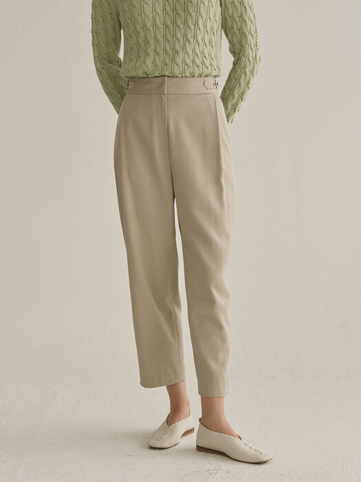 Side belt pants_2color