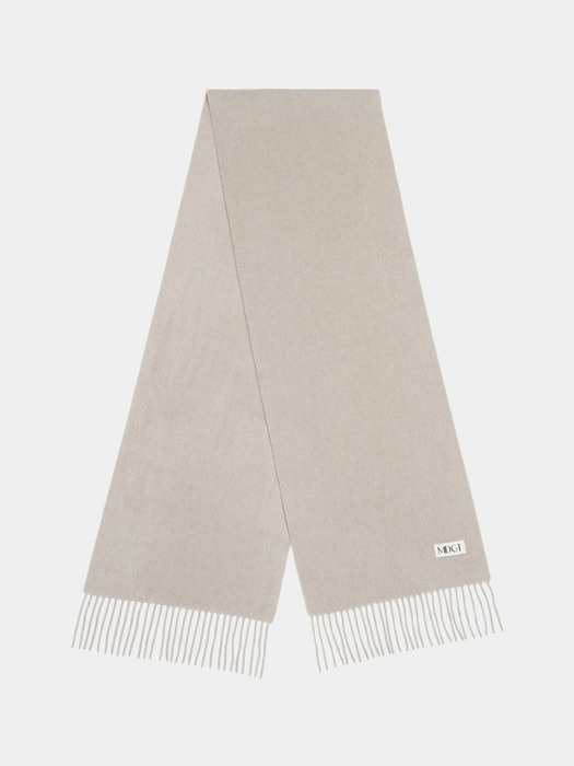 Woven Scarf Solid_Beige