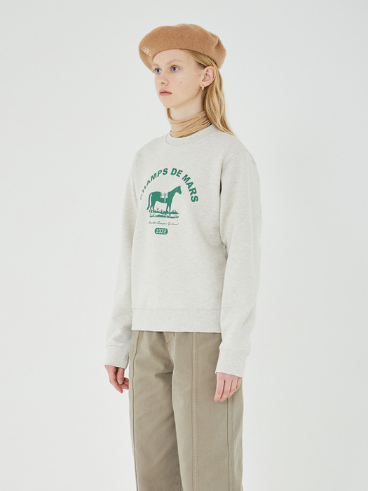 MARITHE W CHAMPS DE MARS SWEATSHIRT oatmeal