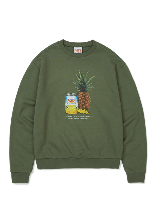Canned Pineapple Sweatshirt Khaki