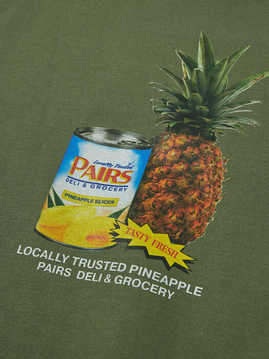 Canned Pineapple Sweatshirt Khaki