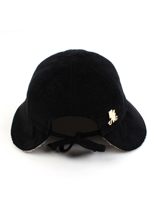 Corduroy Backopen Black Bucket Hat 버킷햇