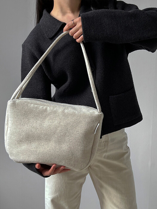 Mellow Shoulder Bag F/W _ Cream Melange