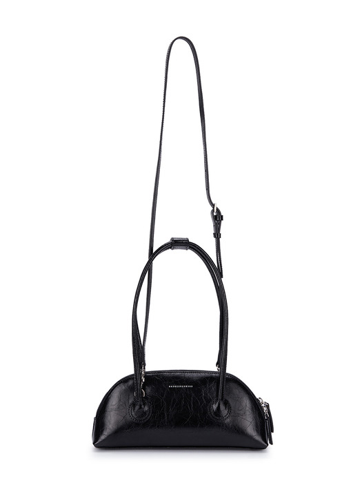 BESSETTE SHOULDER(+STRAP)_black crinkle