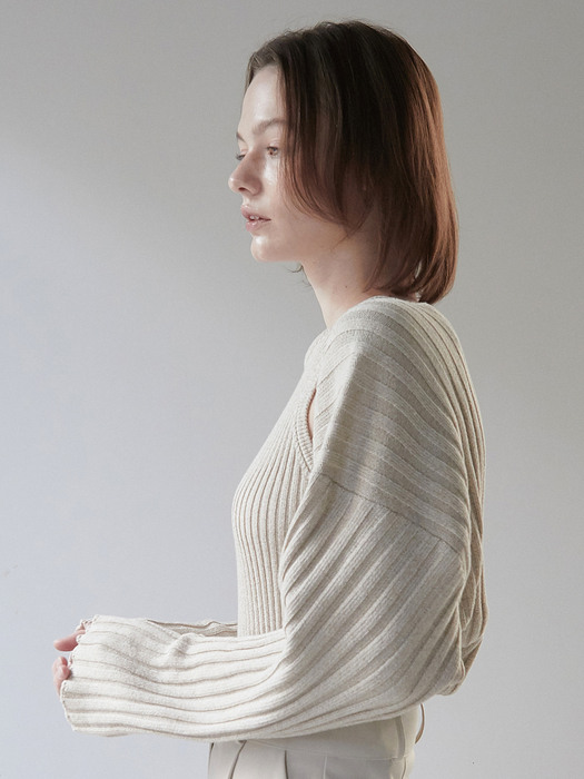 OU833 combi cotton bolero (natural linen)