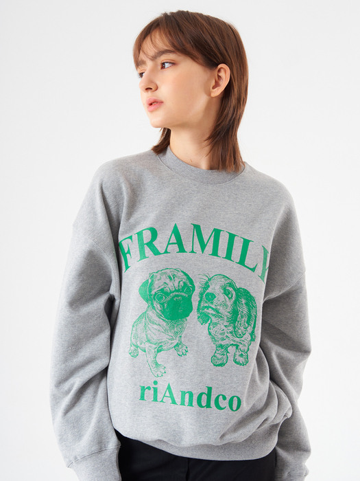 [W] Framily Sweatshirts Melange grey