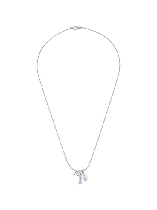 [GRAY Collection] Crystal Ball Pendants Set Slim Necklace