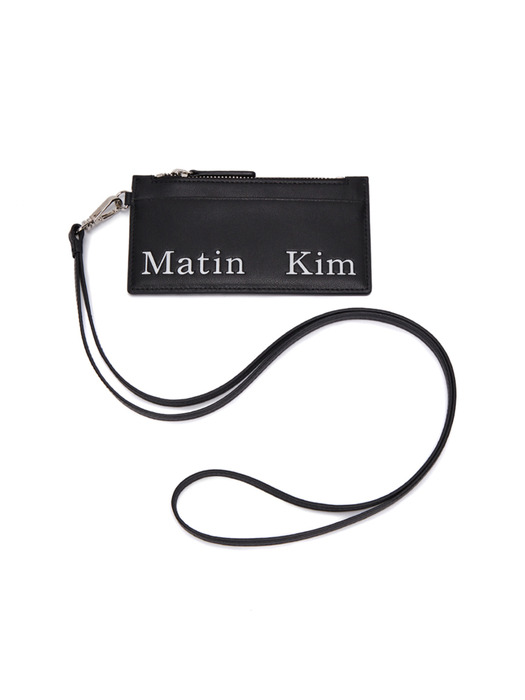 MATIN KIM NECKLACE WALLET IN BLACK