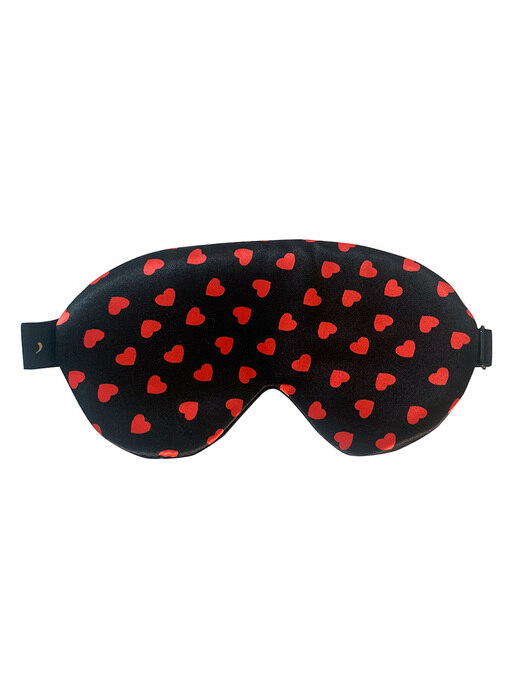 수면안대 red heart silk sleep mask