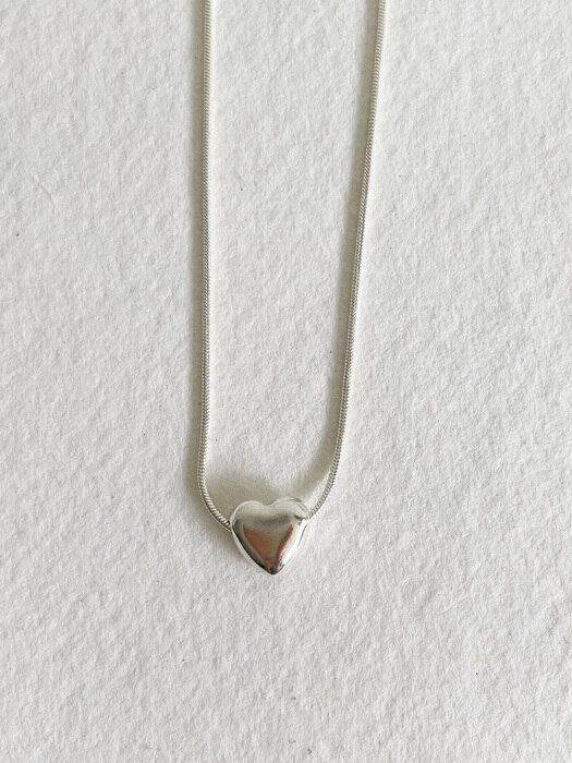 mini volume heart necklace (2 colors)