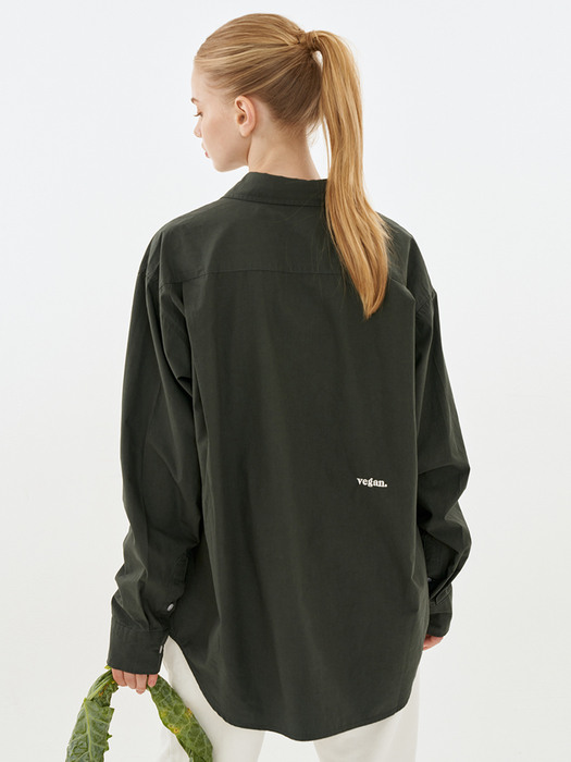 VEGAN OVERSIZED SHIRT 그린