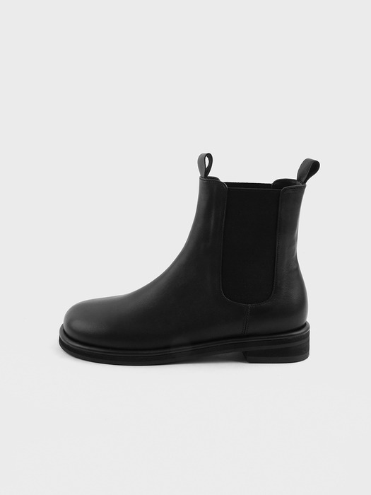 DREW rounded chelsea boots - 3color 2.8cm 라운드 레더 첼시부츠