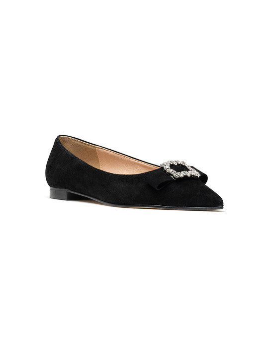 Crystal Suede Flats