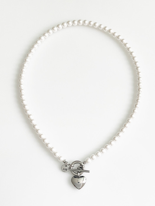 [단독]Sweet Love Pearl Necklace[2color]