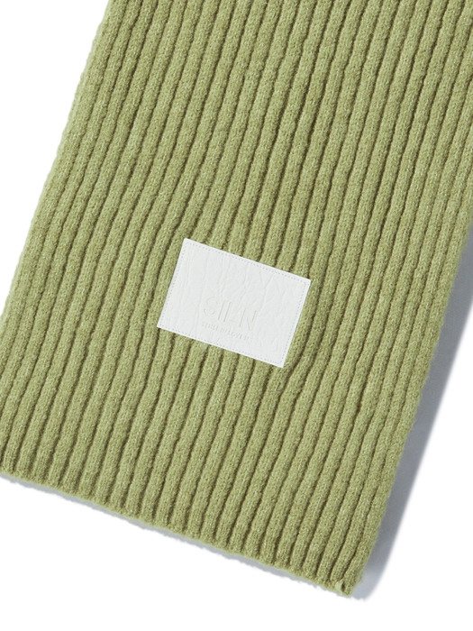 Kniited muffler (YELLOW GREEN)