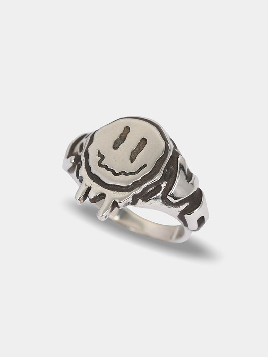 Crying smile ring (925 silver)