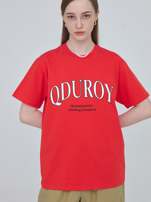 Arc QDUROY T-Shirt - Red