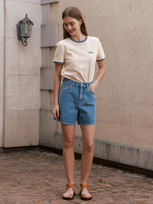 High-rise Denim Shorts_3color