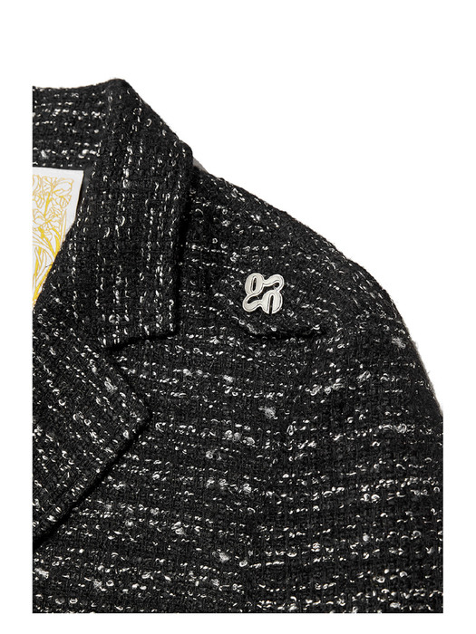 NELLE TWEED JACKET(BLACK)