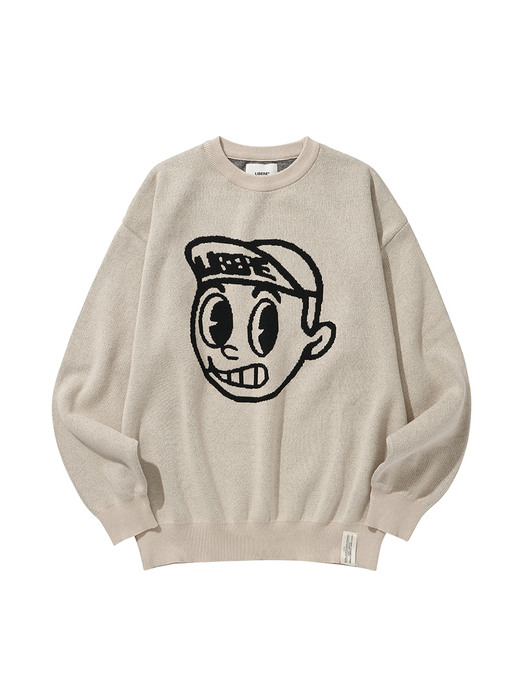 CHEEKY KNIT SWEAT / IVORY