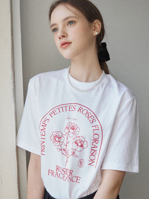 Petites Roses T-shirt - White
