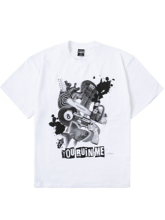 RUIN ME H/S TEE [WHITE]