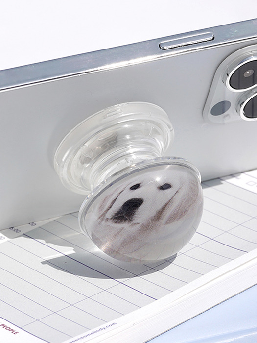 그립톡 반구 강아지 정품 핸드폰 그립톡 (7color)