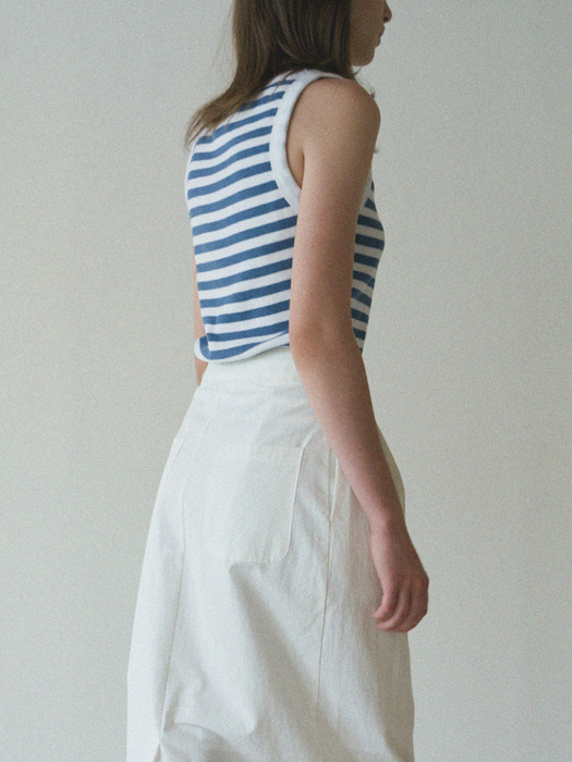 Tuke Stripe Sleeveless (Blue)