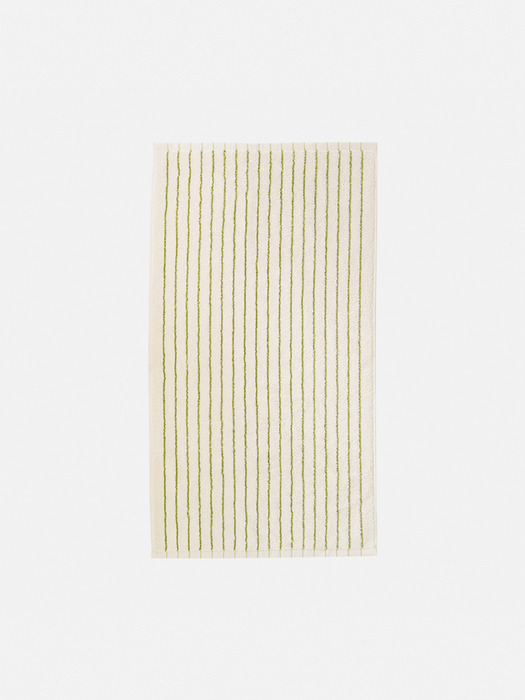 Face Towel - Stripe Greenolive