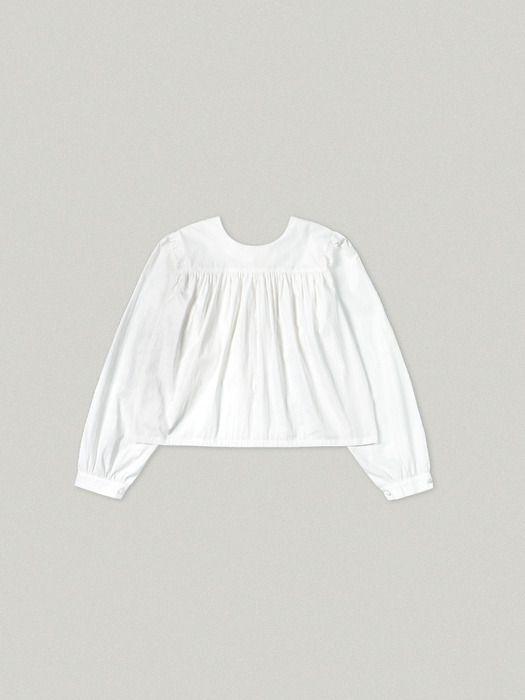 TWO WAY PUFF SLEEVE BLOUSE [WHITE]