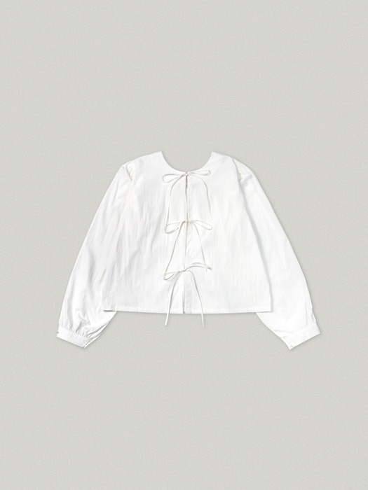 TWO WAY PUFF SLEEVE BLOUSE [WHITE]