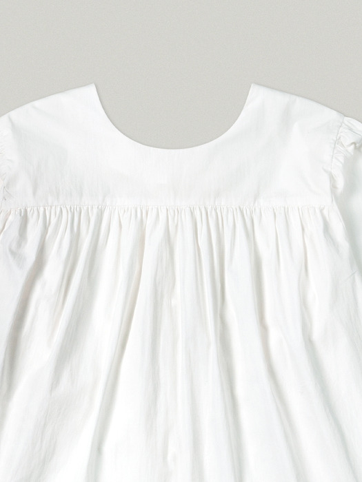 TWO WAY PUFF SLEEVE BLOUSE [WHITE]