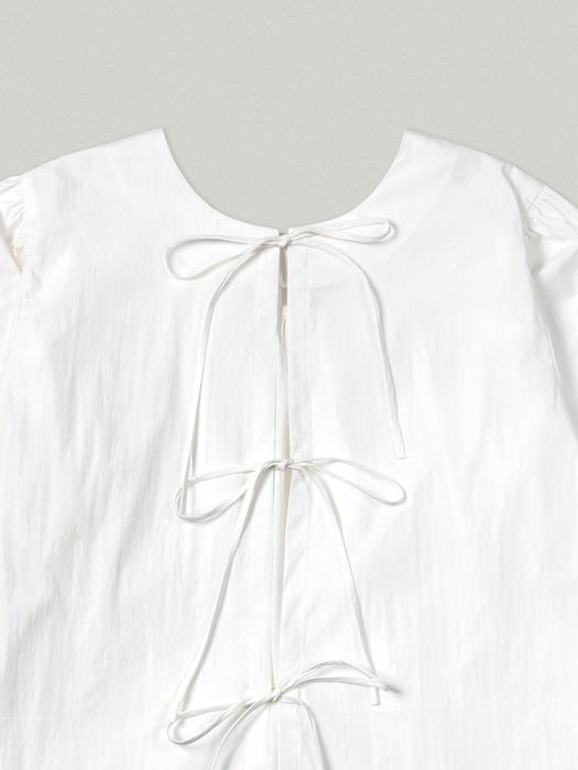 TWO WAY PUFF SLEEVE BLOUSE [WHITE]