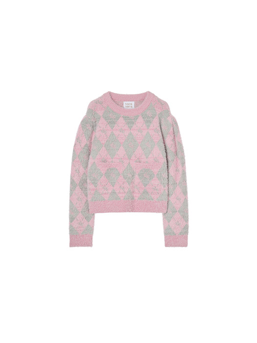 Sofia VC Logo Argyle Knit Pullover VC239OPO005M