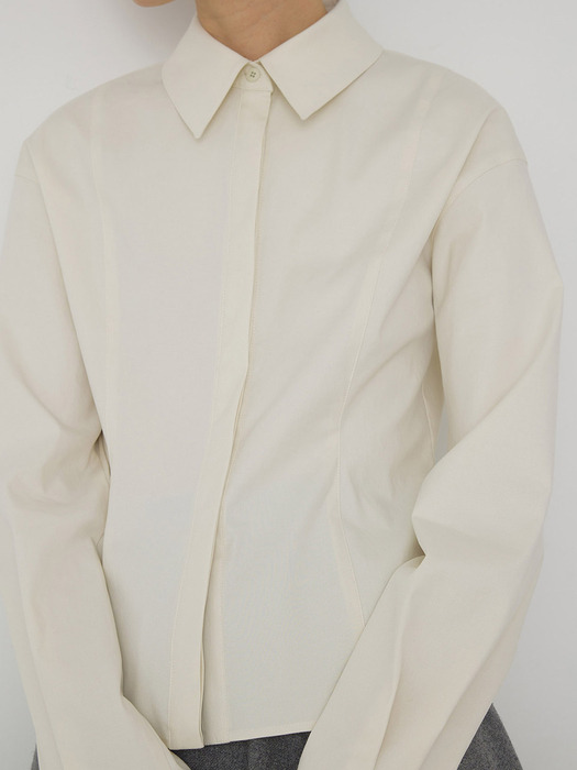 Lined cotton shirt