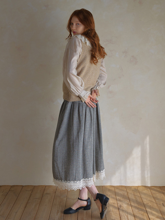 french lace skirt