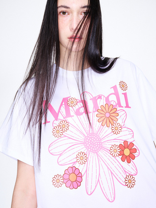 TSHIRT FLOWERMARDI BLOSSOM_WHITE PINK