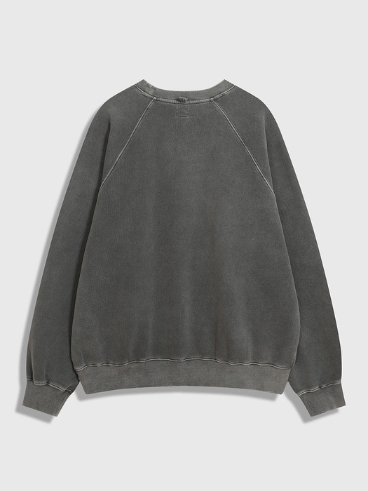 Destroyed Raglan Sweatshirt (Gray)