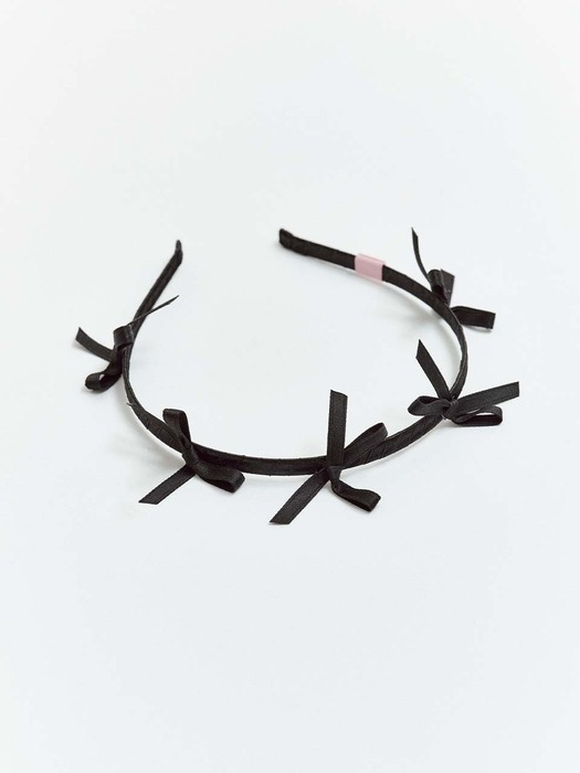 petit ribbon hairband 0.7 - black