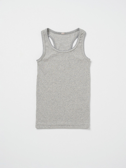 Via Simple lace sleeveless (Light gray)