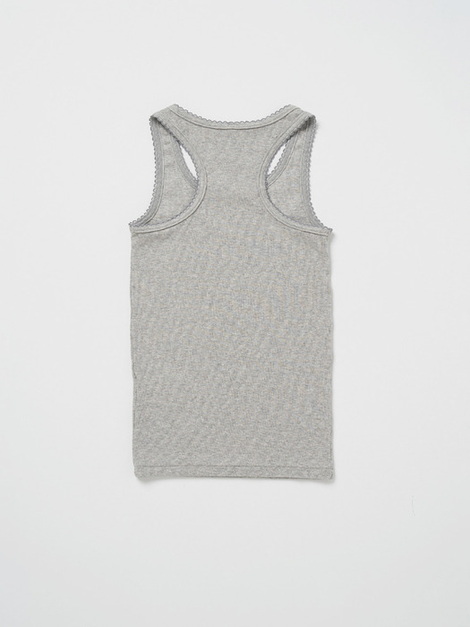 Via Simple lace sleeveless (Light gray)