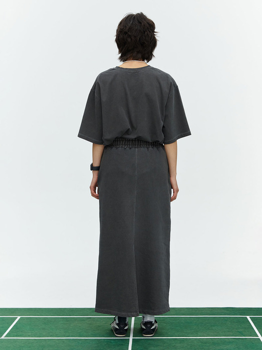 MNS PIGMENT LONG SKIRT_CHARCOAL