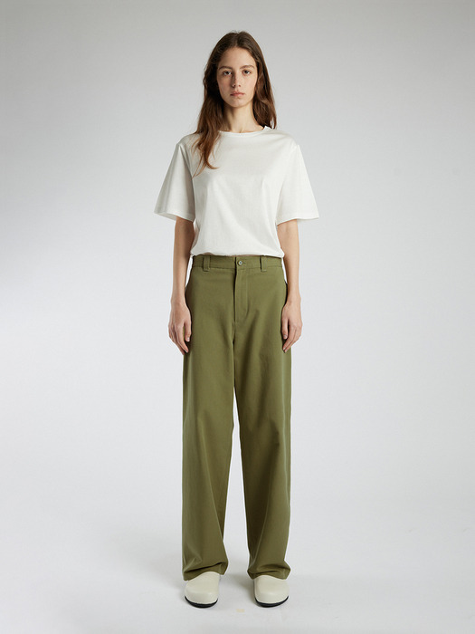 Greta cotton pants_olive