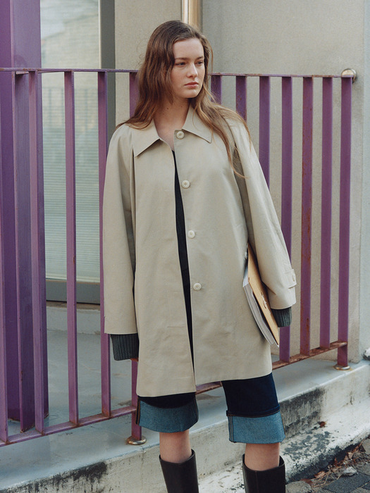 Raglan Half Trench Coat