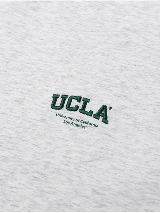 남녀공용 리사이클 스몰 로고 라운드 티셔츠[L-M-GREY](UA4ST93_12)