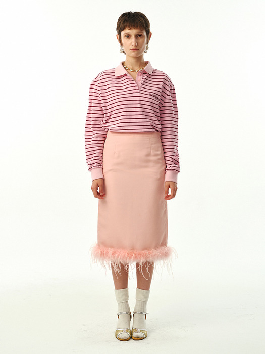 MJ S2 01 M.C Stripe PK Shirt / Pink