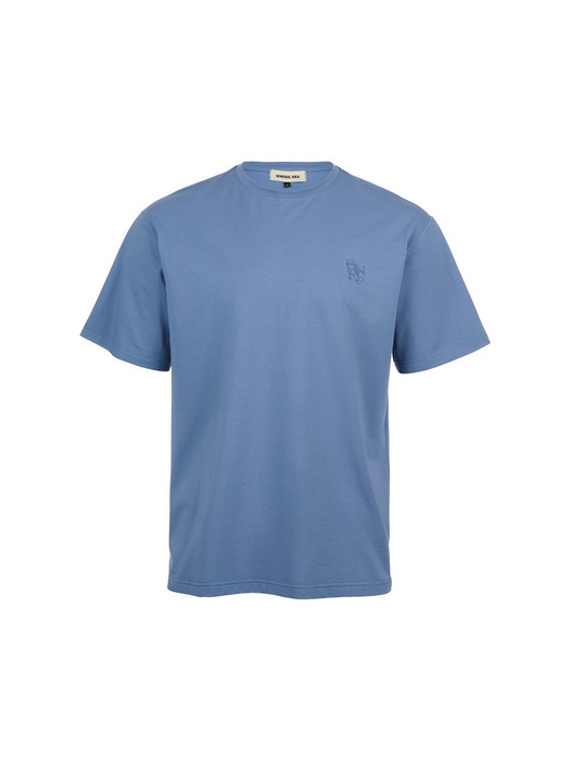 MAN GNRL 실켓 스판 티셔츠 [BLUE] / SBD1M01003