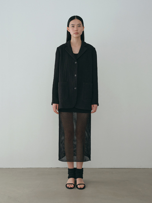 net paper skirt (black)