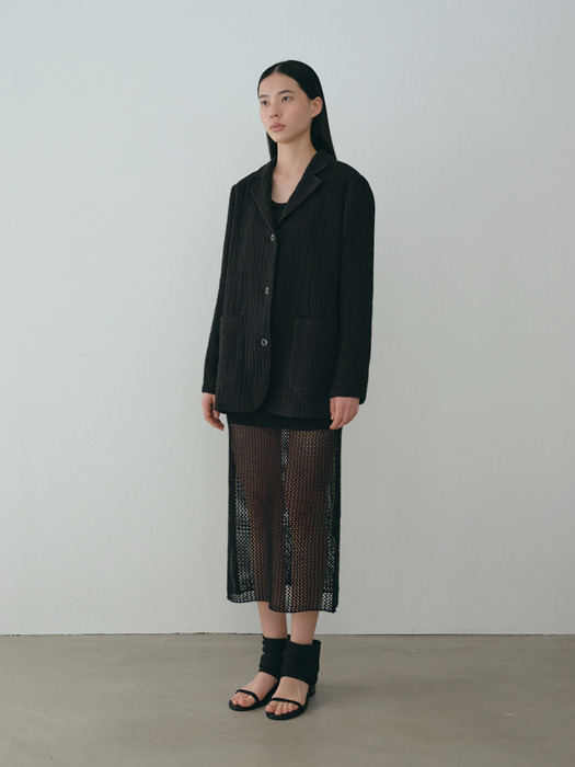 net paper skirt (black)